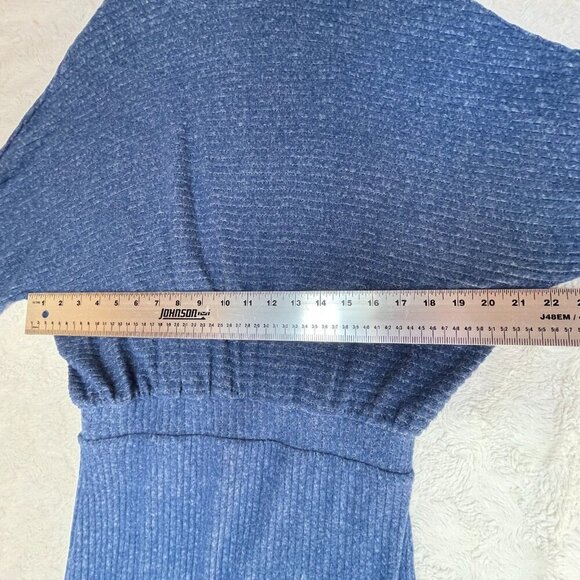 SATURDAY/SUNDAY Anthropologie Mariah Long Sleeve Rib Knit Maxi Dress Large New - Picture 10 of 12